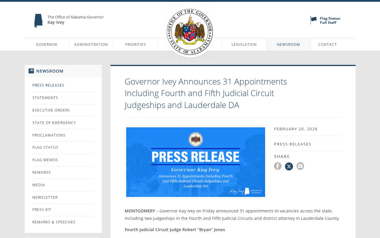 Dallas County arrest records Fourth Judicial Circuit appointment release