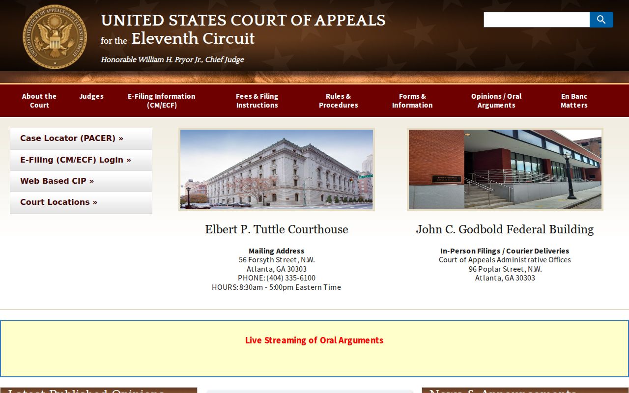 Dallas County court dockets U.S. Court of Appeals for the Eleventh Circuit