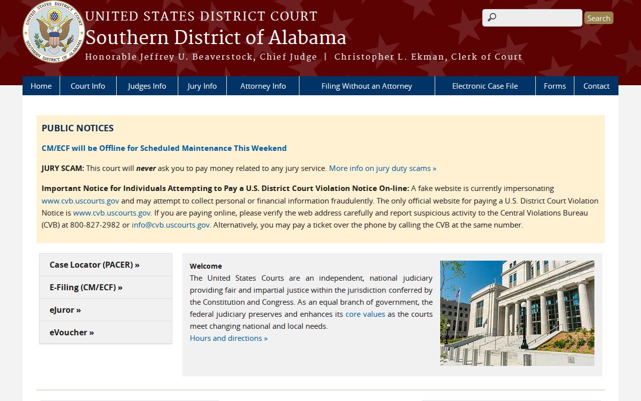 Dallas County federal court records Southern District of Alabama source