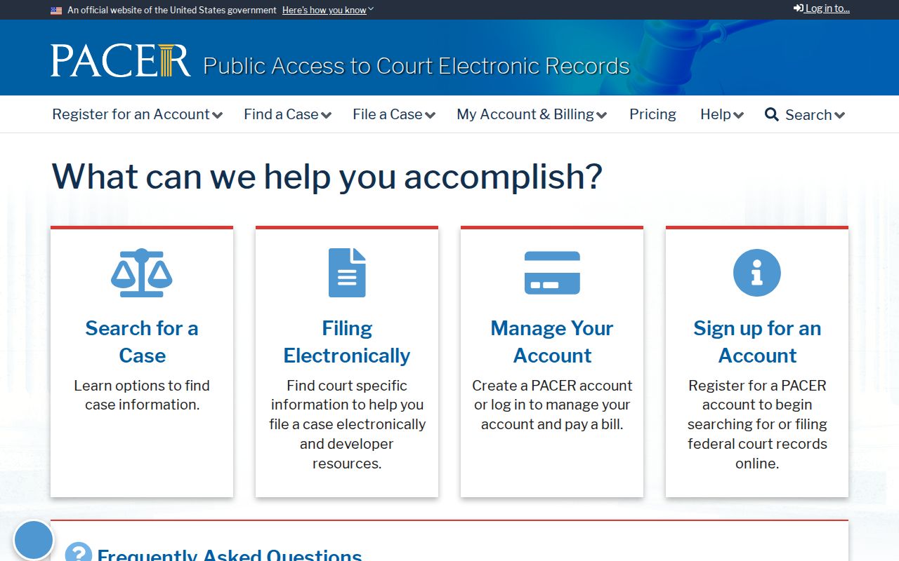 Dallas County federal court records PACER search portal