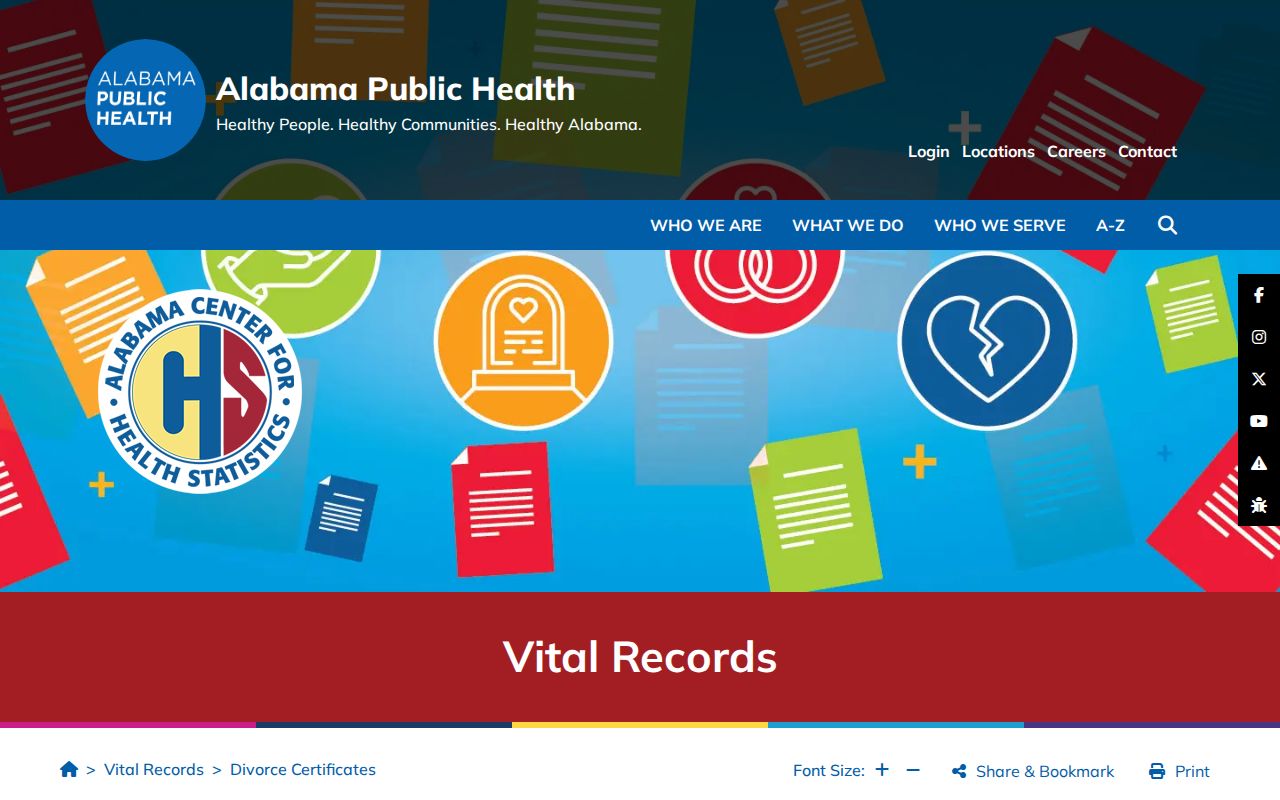 Dallas County divorce records Alabama vital records divorce certificate page