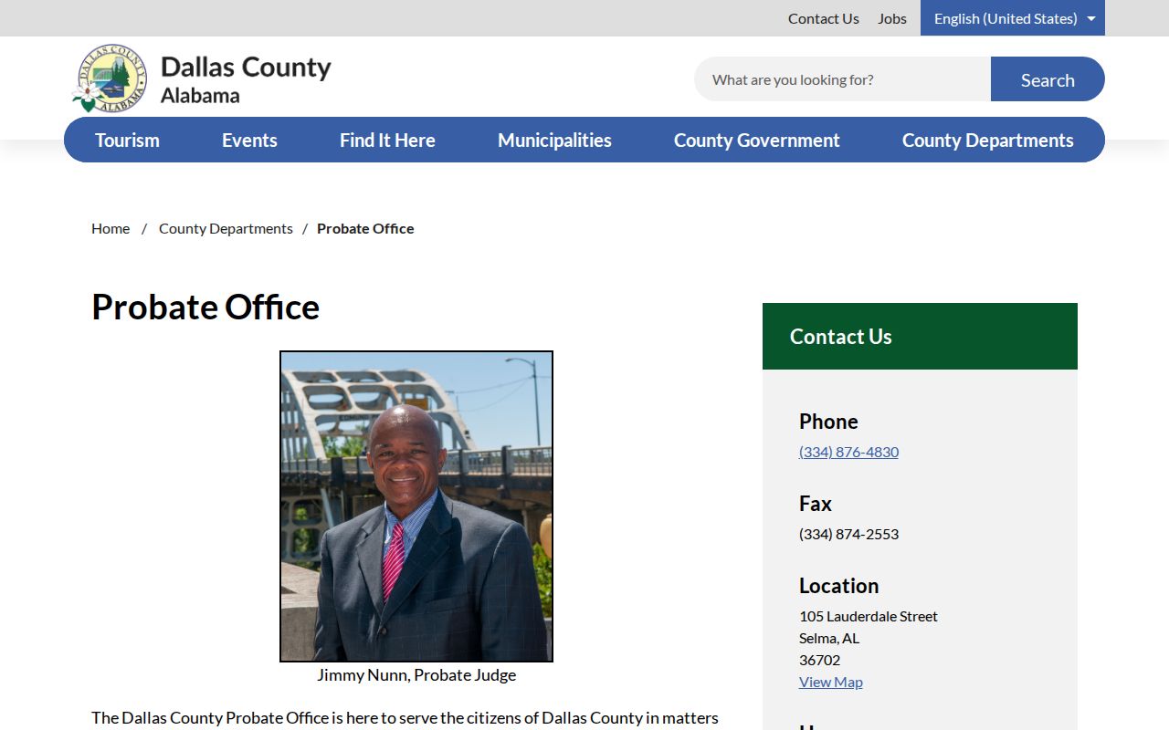 Dallas County Probate Court records Probate Office page